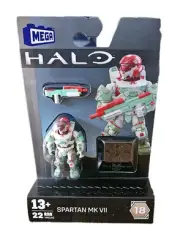 MEGA Construx Halo Universe S18 Micro Action Figure SPARTAN MK VII (22 Pieces)