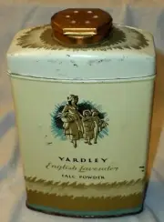 Vintage Yardley English Lavender 8 oz Talc Powder 1/2 Full