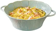 Soup Bowls with Handles Noodle Ramen Curry Bowl,Ceramic Bowl,Ramen Bowl Ceramic,Pho Bowls Large,Soup Bowl Microwave Safe,Udon Noodle Bowl-blue-24x20x7cm,1100ml(Color:Blue)