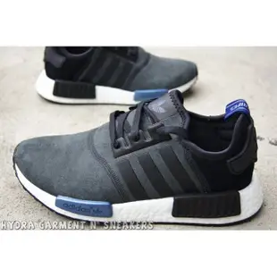 【HYDRA】adidas NMD R1 W 黑白 藍 麂皮 BOOST S75230 輕量 慢跑 限量款 女鞋