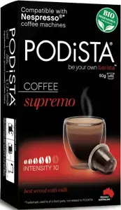 Coffee PodiSTA Supremo (10/10) Coffee Pod 10pk 200030