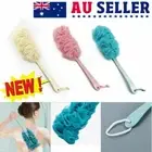 Useful Shower Scrubber Loofah Sponge Bath Body Back Brush with Long Handle RO