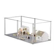 Fin S~Xxl Thick 5Mm Acrylic Dog Playpen Puppy Rabbit Cage House Indoor Extended Pen