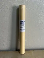 Nickel Canary Yellow Sketch Tracing Paper Roll, 18X 50 Yard Parchment Translucen