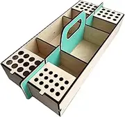 Art Tool Storage Box,Wood Artist Supply Storage Box | Removable Dividers, Secure Closure, Artist Accessories, Painting Supplies Containers For Brushes, Pencils, Professionals, Hobbyists