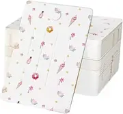 MIYKA 100pcs Hair Clip Display Cards Cute Rectangular Cardboard For Hair Accessories Displaying Organizing, 10x7cm