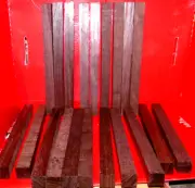 TWENTY (20) 12" LONG EXOTIC WENGE PEN / SPINDLE LATHE BLANKS 1 X 1 X 12"