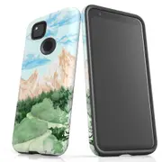 For Google Pixel 4a Case Tough Protective Cover Mountainous Nature