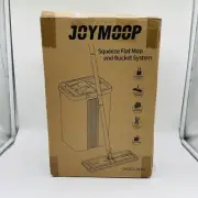 JOYMOOP Mop and Bucket with Wringer Set, Flat Floor Mop and Bucket New In Box