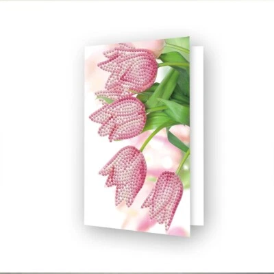 Diamond Dotz Diamond Art Greeting Card Kit 5"X7"-Romantic Tulips