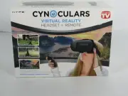 Cynoculars virtual reality headset and remote