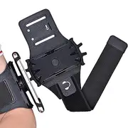 Running Arm Band,360 Degree Rotating Wrist Phone Holder - Detachable Sports Armband, Phone Carrier for Running Walking Hiking Cycling