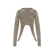 [Rick Owens] Rick Owens-Gold Tanja Ls Wool Top-Donna M STAND