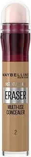 Maybelline Instant Anti Age Eraser Eye Concealer, Dark Circles and Blemish Concealer, Ultra Blendable Formula, 02 Nude