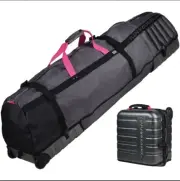 Kube GOLF Storage Traveling Bag Graphite Pink Wheels Sun Mountain