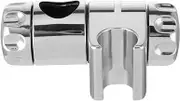 Shower Head Holder Adjustable Hand Shower Rail Head Bracket Holder Bathroom Chrome Slider Handheld Shower Head Bracket Fasteners to Fit 25mm Riser Rail