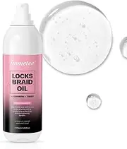 immetee Locks Braid Oil, Refreshes Dry & Itchy Scalp, Braid Oil for Braids, Locks, Twists, Cornrows, Promotes Stronger Edges & Adds Shine to Braids. 170ml/5.74fl oz