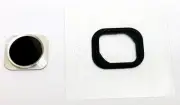BLACK W/Chrome Outer Trim 5S Style Replacement Home button for iPhone 5 5C ~ US