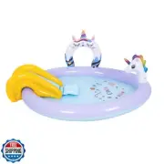 DIMAR GARDEN Inflatable Kids Swimming Pool Water Slide Pool Play Center