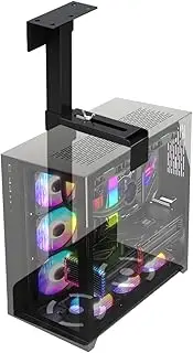Under Desk and Wall PC Mount | CPU Desktop Computer Holder | Heavy Duty Adjustable Height and Width Under Desktop Computer CPU Holder Fits Most Computer Cases