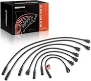 A-Premium 7PCS Spark Plug Wires Compatible with Ford F-100, F-250, F-350, Mustang, Mustang II, Bronco, 300, Custom, Fairlane, Falcon, Galaxie & GMC 1000 1500 2500 Series & Mercury Caliente, Capri