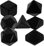 Hohopeti 7Pcs Blank Dice Multi Sided Writing Dice for DIY Games Portable Plastic Props for Parties and Teaching Activities for Creative Fun and Learning