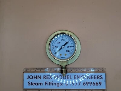 2" Diameter Flanged 1/8 BSP Pressure Gauge for Steam Engine