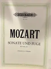 Mozart Sonate and fugue For 2 Pianos KV448. Edition peters