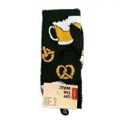 Vans Crew Socks Mens Womens 6.5-9 Dark Green Pretzel Beer Casual Athletic New