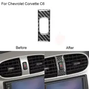 Fit For Chevrolet Corvette C6 Carbon Fiber Warning Light Switch Panel Cover Trim (for: Chevrolet)