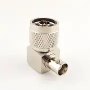 1x New RF Coax Adapter N Male Plug to BNC Female Jack Right Angle 90° Connector