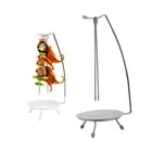 Skewers BBQ Barbecue Skewer Stainless Sticks Reusable Grilling Skewers Set for