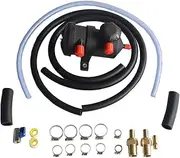 Universal 200 Diesel Oil Catch Can Kit 16mm Hose Crankcase Breather 250kw Universal For Crankcase Ventilation Turbo Charged Engines Air Oil Separator