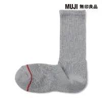 在飛比找momo購物網優惠-【MUJI 無印良品】男棉混保暖厚織直角襪(共7色)