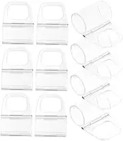 HYTROVE 10Pcs Cordless Blind Pull Down Handle Transparent Roller Window Shades Pulls Compatible with Rod Material Easy Installation Lightweight for Various