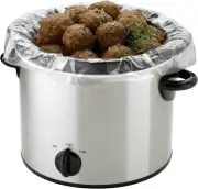 Versatile Slow Cooker Liners for 3-6 Quart Meals - 100 Count Easy Cleanup