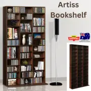 Artiss Bookshelf CD Storage Rack DVD Books Adjustable Shelves - BERT Brown