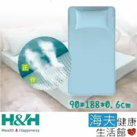 在飛比找momo購物網優惠-【海夫健康生活館】南良H&H 抗菌 釋壓 床包式 涼感墊 單