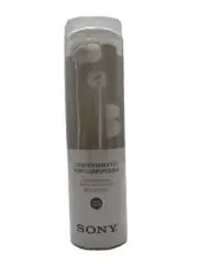 Sony MDR-EX15LP Stereo Headphones Earbuds White Noise Isolation Comfortable Fit