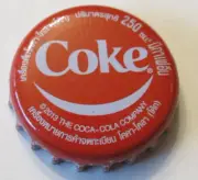 Coca Cola Thailand crown bottle caps kronkorken capsule chapas