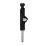 Whitco 4-CYLINDER KEYED PATIO DOOR BOLT Stainless Steel Ferrule BLACK*Aust Brand