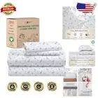 Nature-Inspired Llama Print Cooling Percale Full Size Sheet Set - 4-Piece Luxury