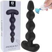 S-Hande Beaded Anal Vibrator Remote Control Butt Plug Prostate Massager Sex Toy