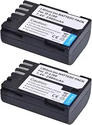 2X 2900mAh Battery for Pentax D-LI90 Battery for K-1 / K-3 / K-7 / K-5 / 645D