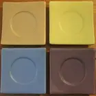 1 - 12pcs Ceramic Candle Plate Incense Holder Cone Burner Pot Plant Saucer Retro