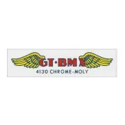 GT - 4130 clear - bar decal - Old school bmx