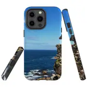 For Apple iPhone 13 Pro Max Case, Armour Back Cover, Ocean Cliffs