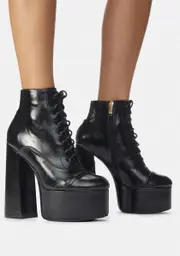 Bouncin' Back Lace Up Ankle Boots