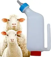 Baby Goat Bottle | Animals Milk Feeder with Clear Scale | Hangable Soft Nipple Nursing Bottle for Baby Animals | Easy-to-Use Bottle for Feeding and Hydration Needs, Lamb Goat Bottle