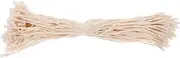 1000Pcs Cotton Hanging Tag Fastener Loop Security String Durable Cotton Material for Present Tags Crafting Clothing Labels Easy Snap Assembly Versatile Tagging
